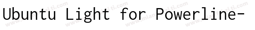 Ubuntu Light for Powerline字体转换